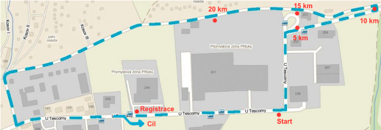 Běh 1/2 maraton ve Zlíně